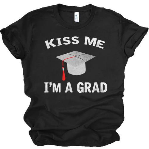 Kiss Me I'm A Grad Graduation T-Shirt Unisex Jersey T-Shirt - Best Gift Smart