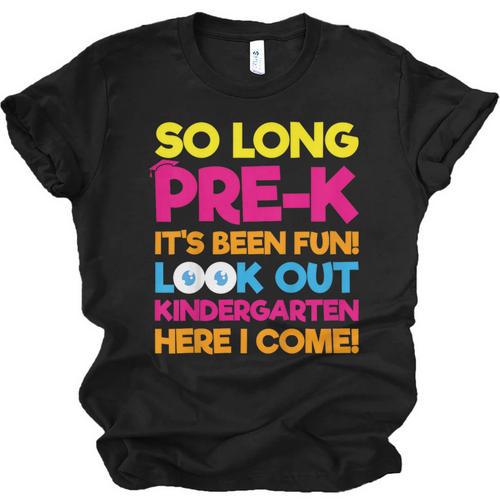 Last Day Pre-K Kindergarten Here I Come Graduation T-Shirt Unisex Jersey T-Shirt - Best Gift Smart