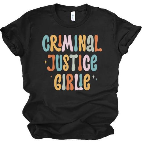 Lawyer True Crime Lover Addict Graduation Apparel Criminal Justice Girlie Major Degree Future Detective Unisex Jersey T-Shirt - Best Gift Smart