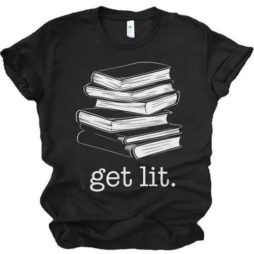 Let's Get Lit Books Unisex Jersey T-Shirt - Bookorys DE