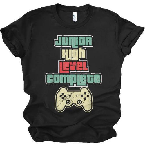 Level Complete Jr High School Graduation Grad Slogan T Shirt Unisex Jersey T-Shirt - Best Gift Smart