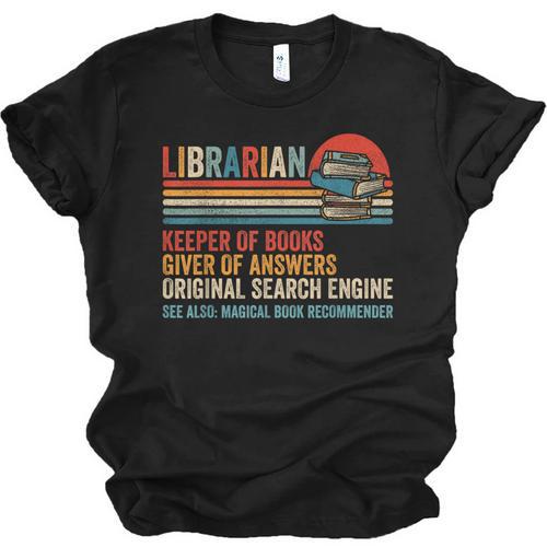 Librarian Definition Book Lover Library Workers Day Unisex Jersey T-Shirt - Bookorys AU