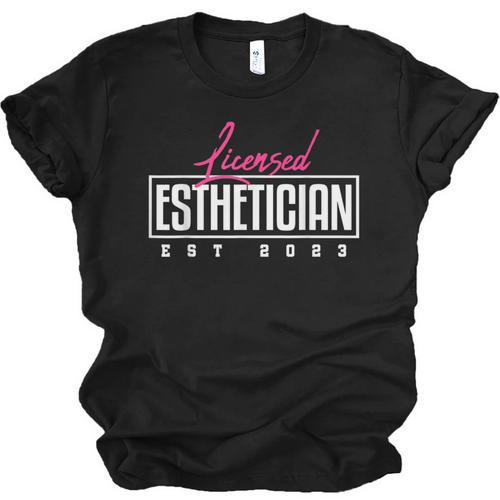 Licensed Esthetician 2023 Graduation Unisex Jersey T-Shirt - Best Gift Smart