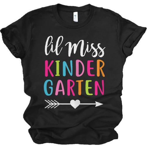 Lil Miss Kindergarten Grad Shirt Graduation Shirts 2018 Unisex Jersey T-Shirt - Best Gift Smart