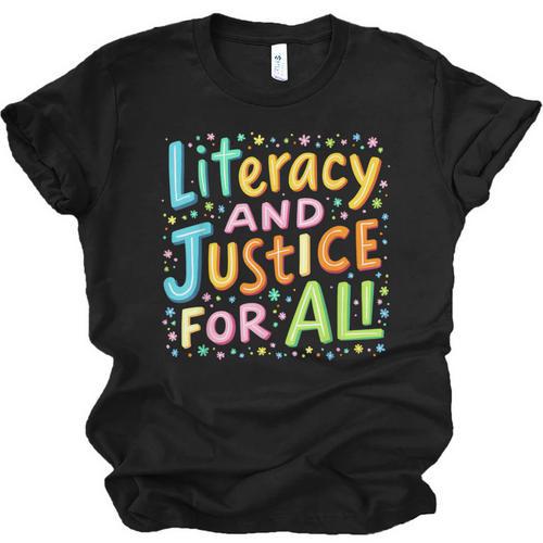 Literacy And Justice For All Protect Banned Books Library Unisex Jersey T-Shirt - Bookorys