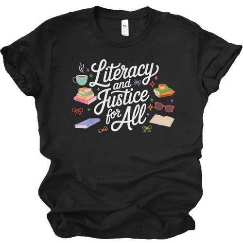 Literacy And Justice For All Protect Libraries Banned Books Unisex Jersey T-Shirt - Bookorys DE