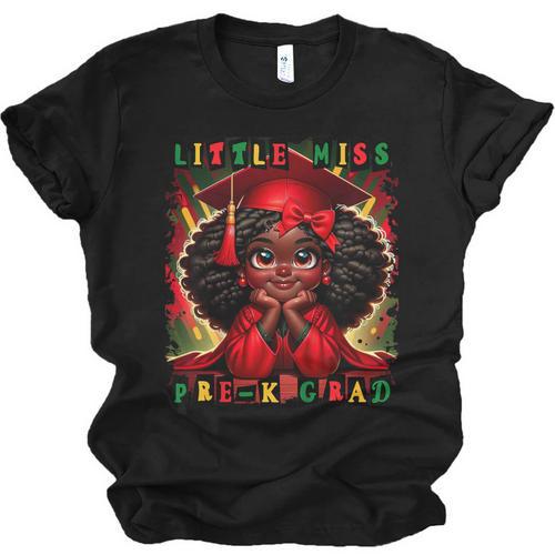 Little Miss Pre-K Grad 2026 Girl Preschool Graduation Unisex Jersey T-Shirt - Best Gift Smart