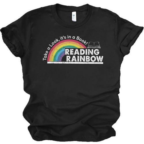 Take A Look It's In A Book Retro Reading Book Lover Unisex Jersey T-Shirt - Bookorys DE