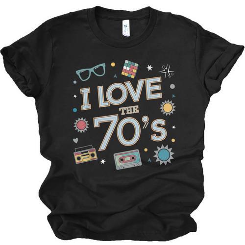 I Love The 70's Retro Nostalgia Unisex Jersey T-Shirt - Figerry