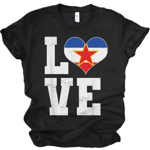 Love Yugoslavia Proud Yugoslav Nostalgia Unisex Jersey T-Shirt - Figerry