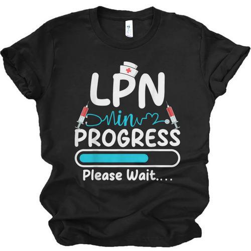 LPN In Progress Loading Future Nurse Graduation Lover Unisex Jersey T-Shirt - Best Gift Smart