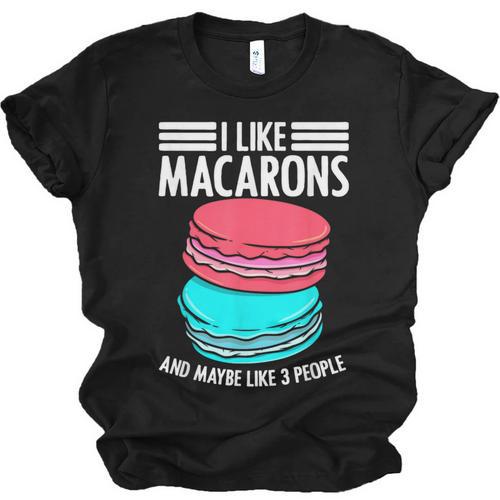 Macaroons Dessert Antisocial Introvert Pastries Food Lover Unisex Jersey T-Shirt - Raresse