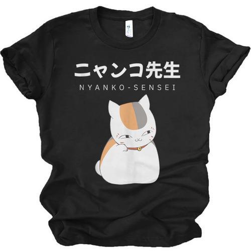 Madara Nyanko Sensei Natsume Yuujinchou Book Of Friends Cat Unisex Jersey T-Shirt - Bookorys AU