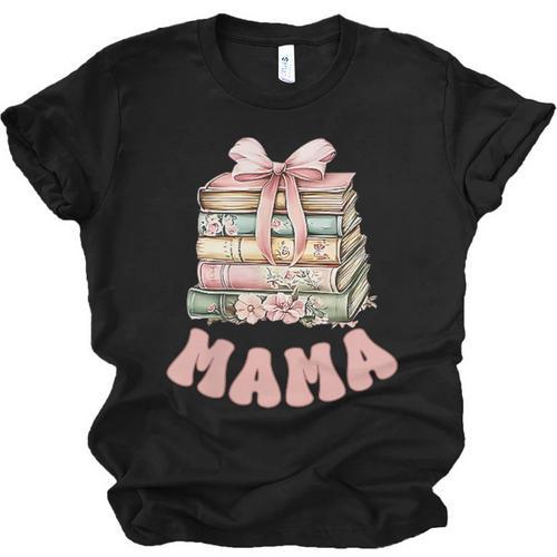 Mama Book First Chapter Birthday Family Matching Party Unisex Jersey T-Shirt - Bookorys