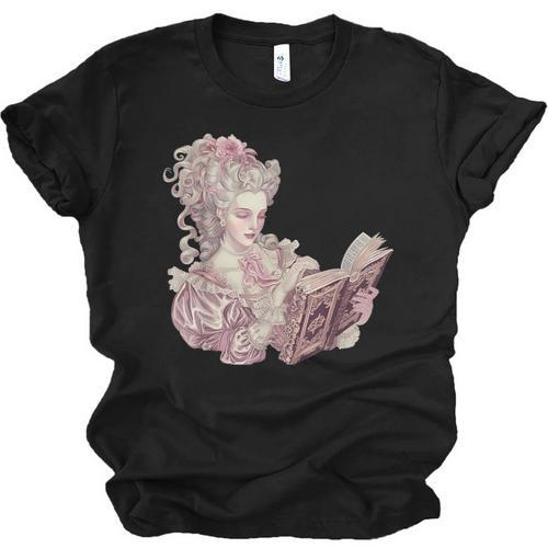 Marie Antoinette Reading A Book Unisex Jersey T-Shirt - Bookorys