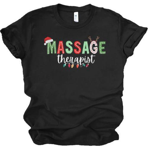 Massage Therapist Therapy LMT Masseuse Graduation Christmas Unisex Jersey T-Shirt - Best Gift Smart