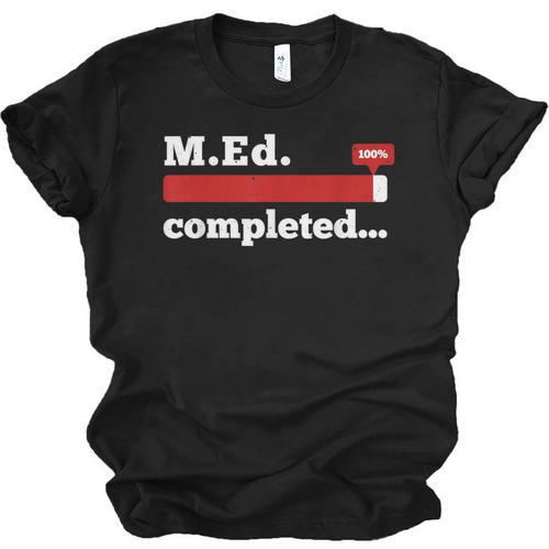 Master Of Education Completed Teacher Master Graduation For Men Women Unisex Jersey T-Shirt - Best Gift Smart
