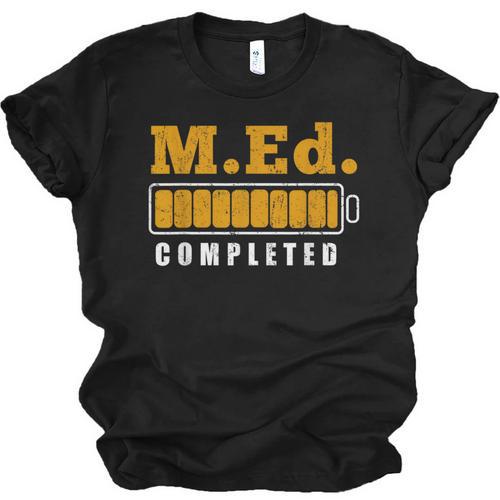 Master Graduation Completed Master Of Education Teacher Men Women Unisex Jersey T-Shirt - Best Gift Smart
