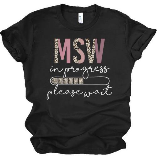 Master Social Worker MSW Graduation Social Work Student Unisex Jersey T-Shirt - Best Gift Smart