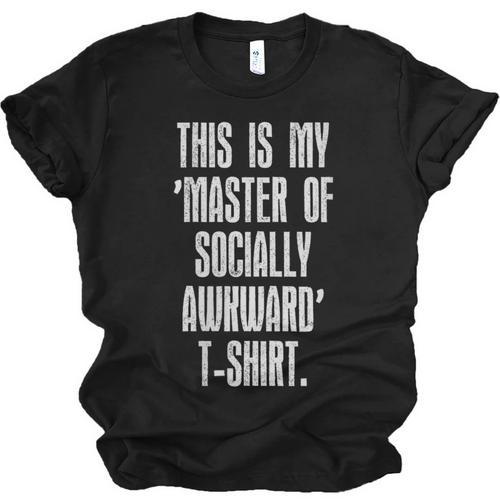 This Is My Master Of Socially Awkward Anti Social Introvert Unisex Jersey T-Shirt - Raresse