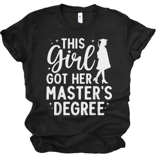Masters Degree Art For Women Girls Masters Degree Graduation Unisex Jersey T-Shirt - Best Gift Smart