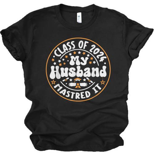 Master's Degree Graduation My Husband Mastered It 2024 Unisex Jersey T-Shirt - Best Gift Smart