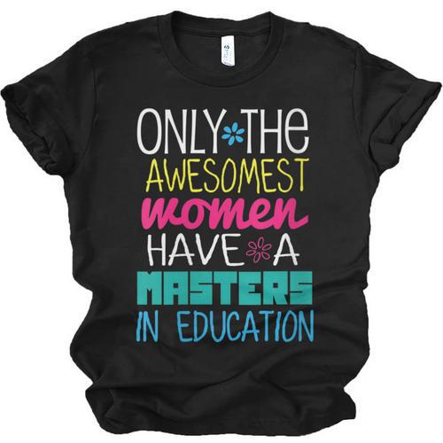 Masters In Education Degree Graduation Women MeD Unisex Jersey T-Shirt - Best Gift Smart