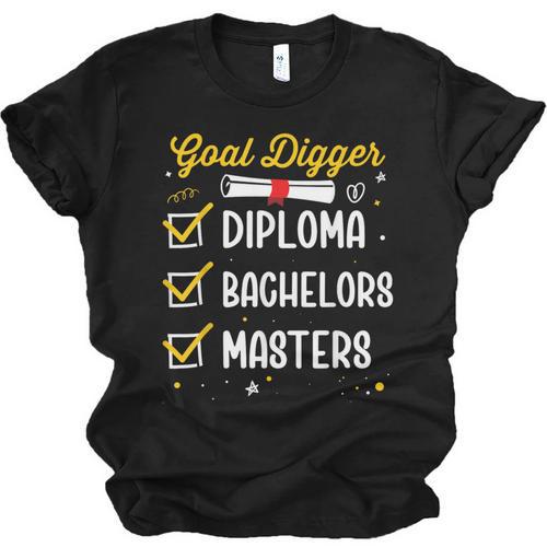 Masters Graduation Goal Digger Mastered It Unisex Jersey T-Shirt - Best Gift Smart