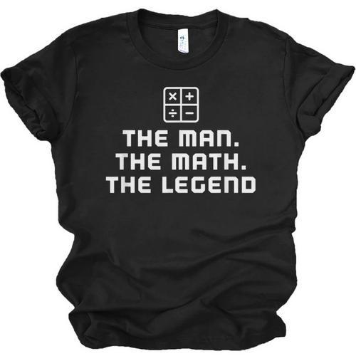 Math Teacher Shirts The Legend Graduation Retirement Unisex Jersey T-Shirt - Best Gift Smart