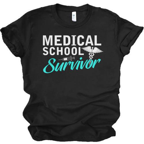 Medical School Survivor Med Student Graduation Unisex Jersey T-Shirt - Best Gift Smart