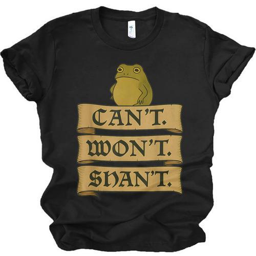 Medieval Frog Meme Sarcastic Introvert Humor Fantasy Unisex Jersey T-Shirt - Raresse
