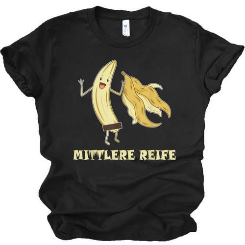 Medium Mature Banana Banana Real School Graduation Celebrations Unisex Jersey T-Shirt - Best Gift Smart