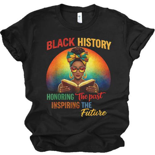 Melanin Honoring Past Inspiring Pride Book Month Unisex Jersey T-Shirt - Bookorys
