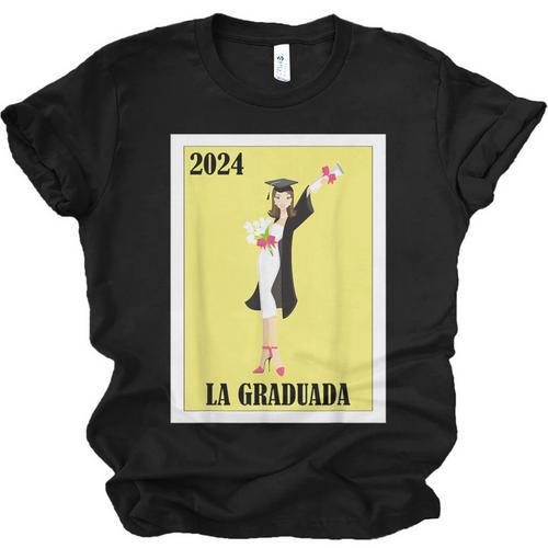 Mexican For Graduation La Graduada 2024 Unisex Jersey T-Shirt - Best Gift Smart