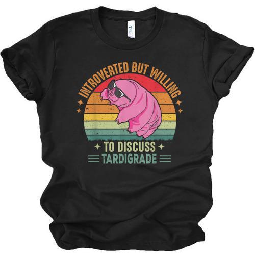 Microbiology Science Nerd STEM Introvert Tardigrades Lover Unisex Jersey T-Shirt - Raresse
