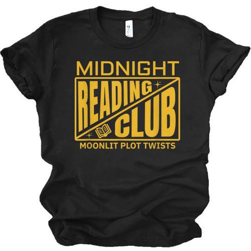 Midnight Reading Club Night Owl Book Readers Unisex Jersey T-Shirt - Bookorys
