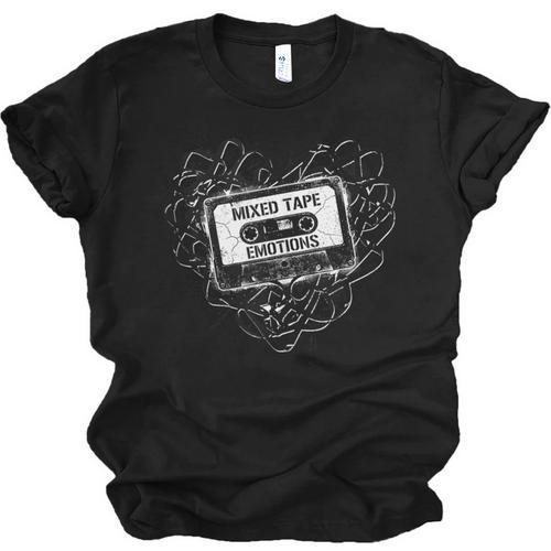 Mixed Tape Emotions Music Lover Nostalgia Quote Unisex Jersey T-Shirt - Figerry