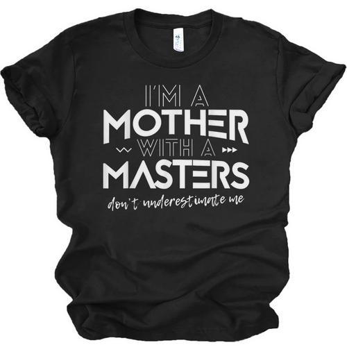 Mom Masters Graduation Wife Mother MSW Social Work Unisex Jersey T-Shirt - Best Gift Smart