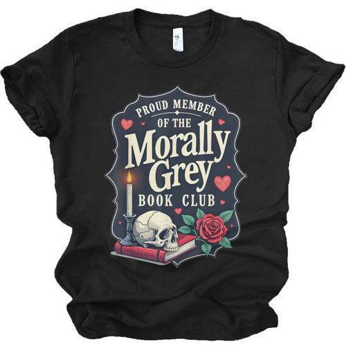 Morally Grey Merch Dark Romance Romantasy Smutty Book Lover Unisex Jersey T-Shirt - Bookorys CA