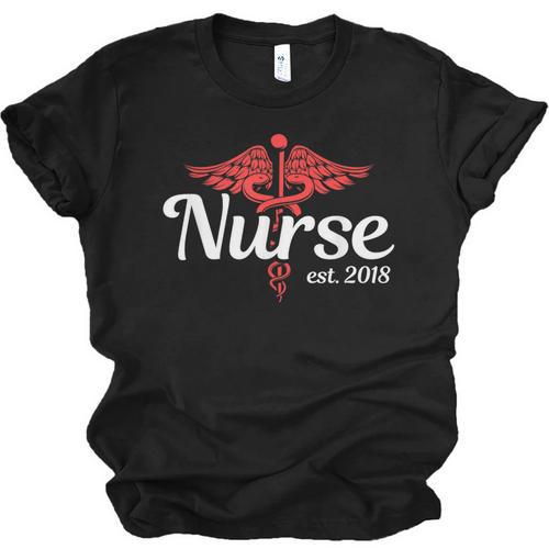 New Nurse 2018 Nurse Nursing School Graduation Shirt Unisex Jersey T-Shirt - Best Gift Smart