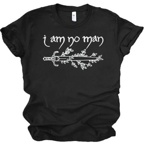 I Am No Man Reading Fandom Literature Book Lover Librarian Unisex Jersey T-Shirt - Bookorys UK