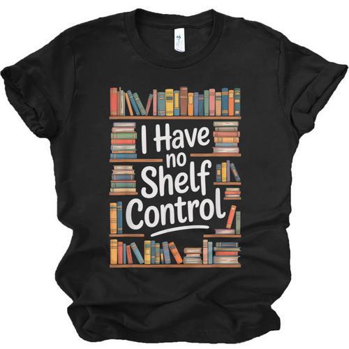 I Have No Shelf Control Book Lovers Vintage Floral Unisex Jersey T-Shirt - Bookorys AU