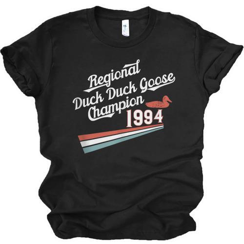 Nostalgia 90s Duck Goose Unisex Jersey T-Shirt - Figerry