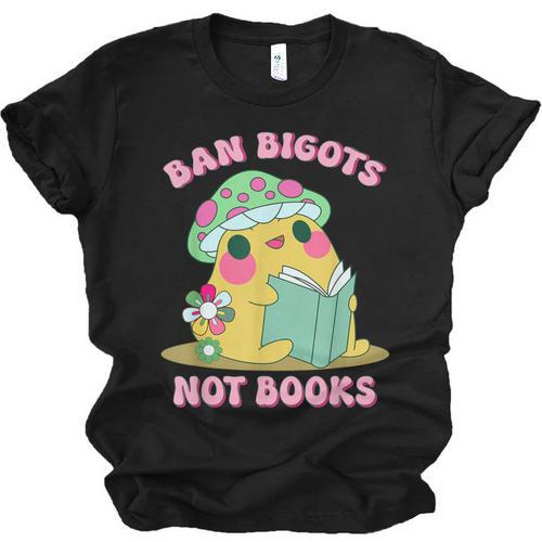 Do Not Forbid Fanatics Books Funny Mushroom Books Reading Unisex Jersey T-Shirt - Bookorys UK