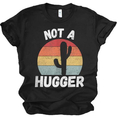 Not A Hugger Cactus Introvert Antisocial Unisex Jersey T-Shirt - Raresse