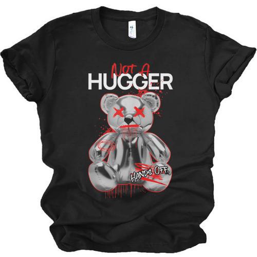 Not A Hugger Teddy Bear Antisocial Introvert Unisex Jersey T-Shirt - Raresse