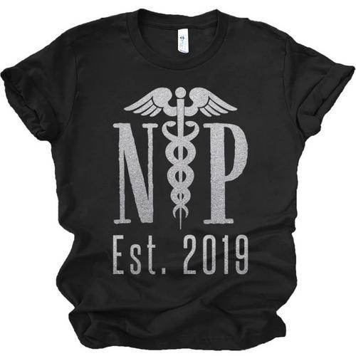Nurse Practitioner Graduation Caduceus NP Degree 2019 Unisex Jersey T-Shirt - Best Gift Smart