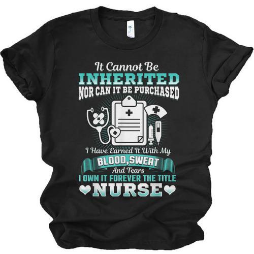 Nursing School Graduation Inherited RN LPN Nurse Grad 2021 Unisex Jersey T-Shirt - Best Gift Smart
