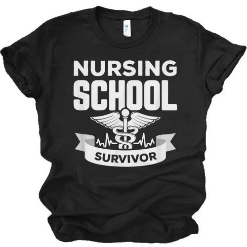 Nursing School Survivor Senior Nurse Graduation TShirt Unisex Jersey T-Shirt - Best Gift Smart