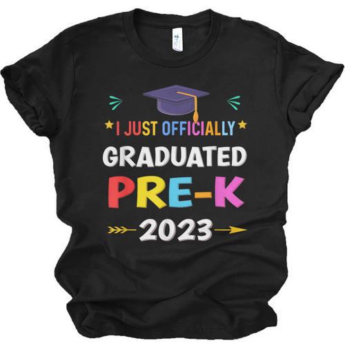 I Officially Graduated Pre-k Graduation Pre k Class 2023 Kid Unisex Jersey T-Shirt - Best Gift Smart